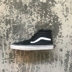 Vans Sk8-Hi Black/White Premium Leather Shoes